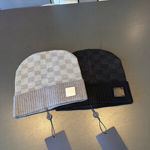 Black And Gray LV Beanie